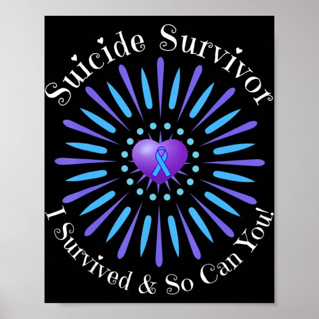 Póster Sobreviviente del suicidio que sobreviví, así que  (Frente)