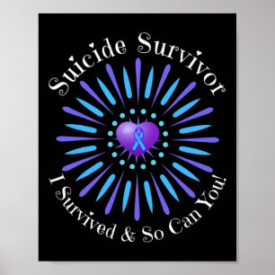 Póster Sobreviviente del suicidio que sobreviví, así que