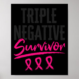Póster Sobreviviente Negativo Tnbc Conciencia Sobre El Cá
