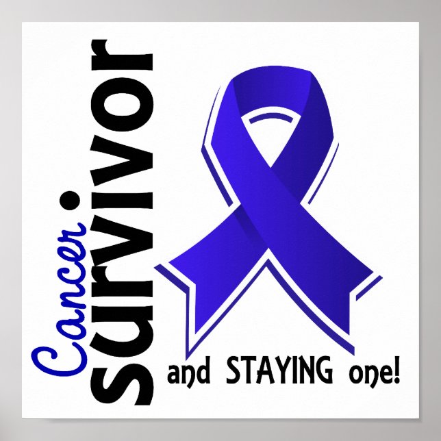 Póster Sobreviviente rectal de cáncer 19 (Frente)
