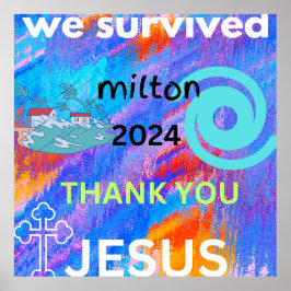 Póster sobrevivimos a milton 2024