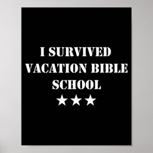 Póster Sobrevivió a la Escuela Bíblica de Vacaciones Dive