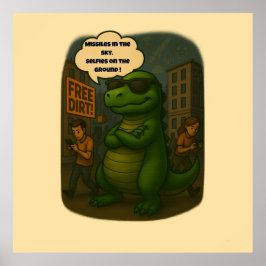 Póster Sobrevivir 2025: Estilo Dino