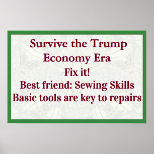 Póster Sobrevivir a la Economía de Trump Arreglarla