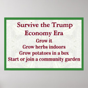 Póster Sobrevivir a la Economía de Trump Crecerla
