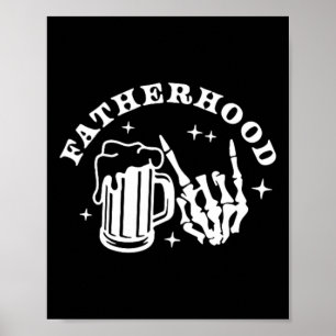 Póster Sobrevivir a la paternidad una cerveza a la vez Dí