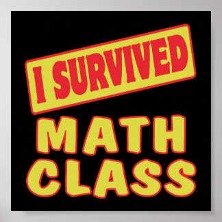 PÓSTER SOBREVIVIR LA CLASE MATEMÁTICA