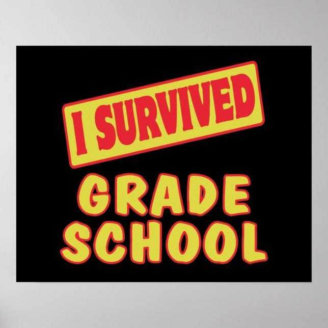 PÓSTER SOBREVIVIR LA ESCUELA DE GRADO (Frente)