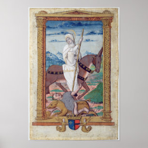 Póster Sobriedad contra glotonería