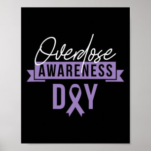 Póster Sobriedad de la toma de conciencia Día de regalo R