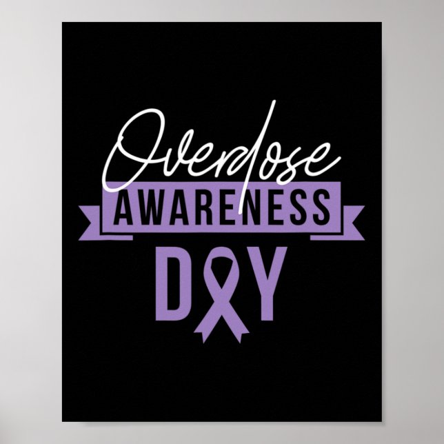 Póster Sobriedad de la toma de conciencia Día de regalo R (Frente)