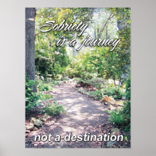 Póster sobriety is a journey 11 poster