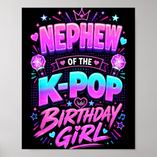 Póster Sobrino de la cumpleañera de K Pop Pop Coreano