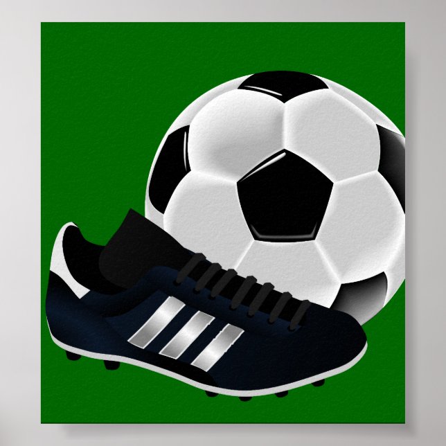 Póster Soccer Ball and Shoe (Frente)