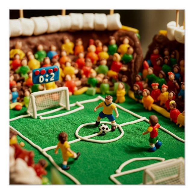 Póster Soccer Cake and candys Stadium (Anverso)