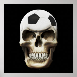 Póster Soccer (Football) Skull