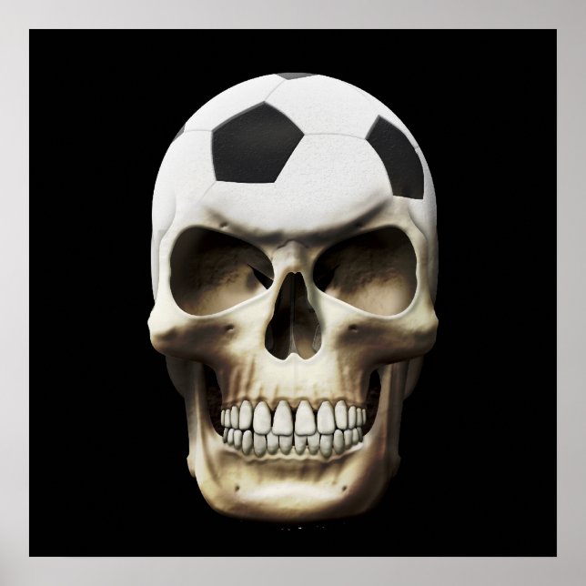 Póster Soccer (Football) Skull (Frente)