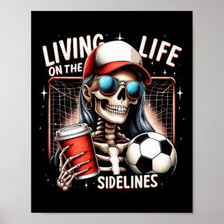 Póster Soccer Mama Mom Life On The Sidelines Mother's Day