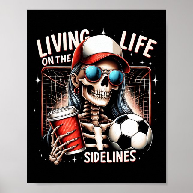 Póster Soccer Mama Mom Life On The Sidelines Mother's Day (Frente)