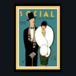 Póster Social La Habana Art Deco Poster 13 x 19<br><div class="desc">Nice Art Deco poster featuring a 1927 issue of "Social"  a magazine popular in La Habana,  Cuba.</div>