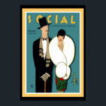 Póster Social La Habana Art Deco Poster 13 x 19<br><div class="desc">Nice Art Deco poster featuring a 1927 issue of "Social"  a magazine popular in La Habana,  Cuba.</div>
