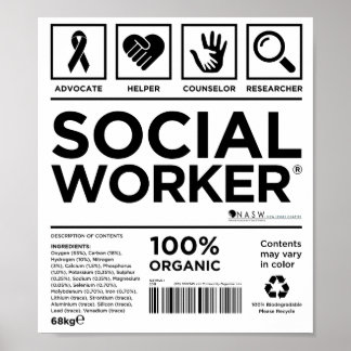 Póster Social Worker Canvas Art