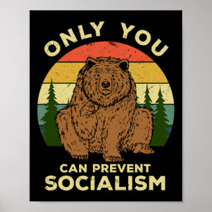 Póster Socialismo - Rusia Ama Oso Ruso Ussr Camping 
