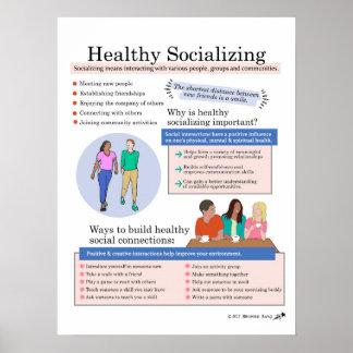 Póster Socialización saludable