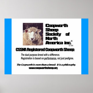 Póster Sociedad Coopworth Sheep de América del Norte