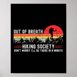 Póster Sociedad de excursionistas sin aliento Amante de l