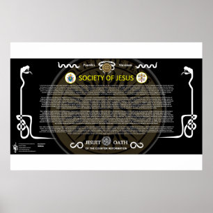 Póster Sociedad de Jesús - juramento de la sangre de las