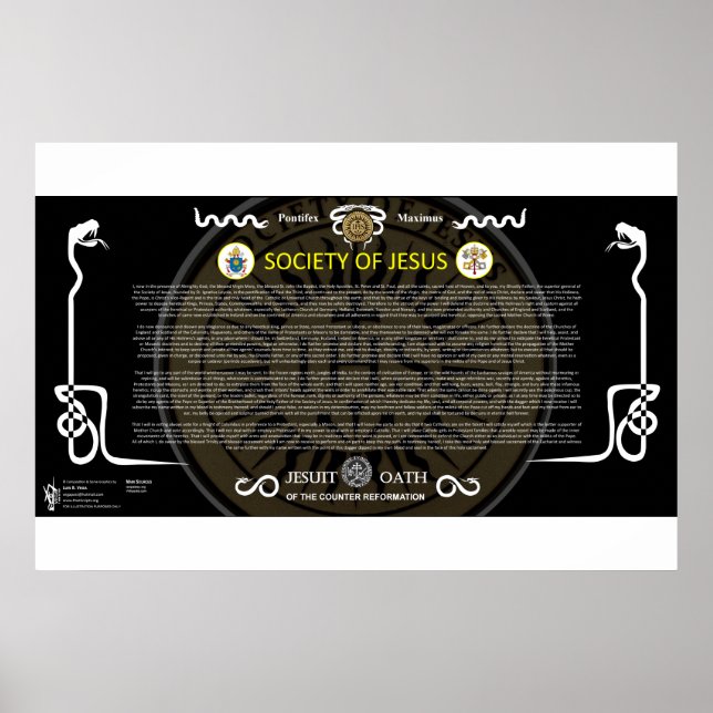 Póster Sociedad de Jesús - Juramento de sangre de los Jes (Frente)