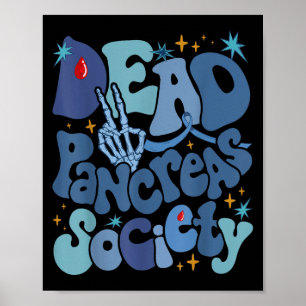 Póster Sociedad de páncreas muerto Tipo 1 Conciencia sobr