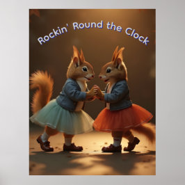 Póster Sock Hop Squirrels