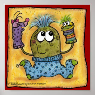 Póster Sock Puppet Fun