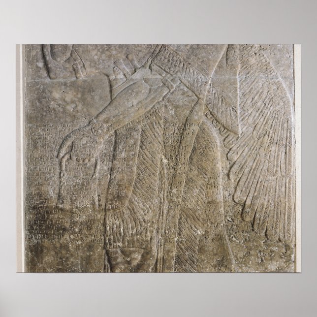 Póster Socorro representando un genio alado (Frente)