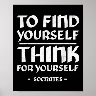 Póster Sócrates Self Awareness Stoicism Cita Philo griego