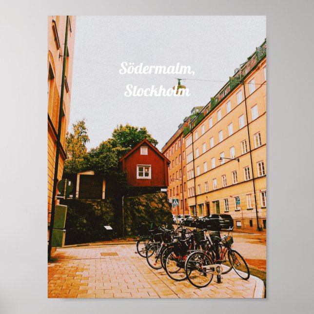 Póster Södermalm, Estocolmo, Suecia (Frente)