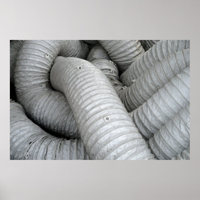 Póster sofá de tela gris y negro (Frente)