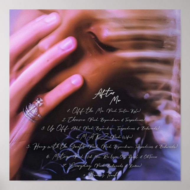 Póster sofaygo after me cover with lyrics (Frente)