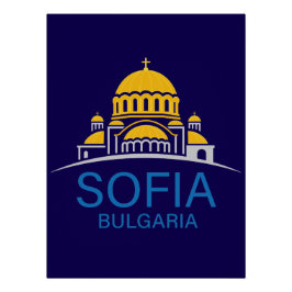 Póster Sofia Bulgaria European Union