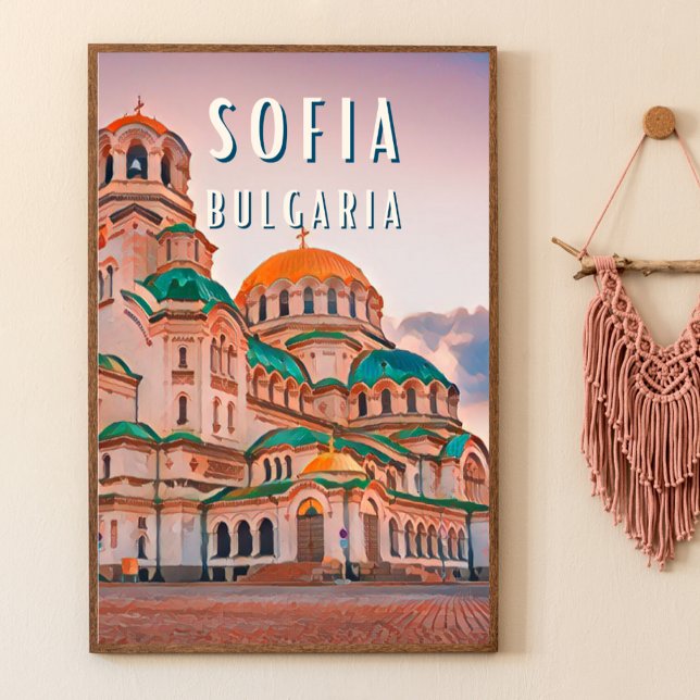 Póster Sofia, la ville des contrastes Bulgare (Sofia : Une métropole riche en histoire et en culture. )