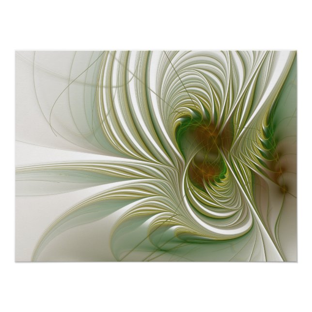 Póster Soft and tenderness fractal fantasy flowers  (Anverso)