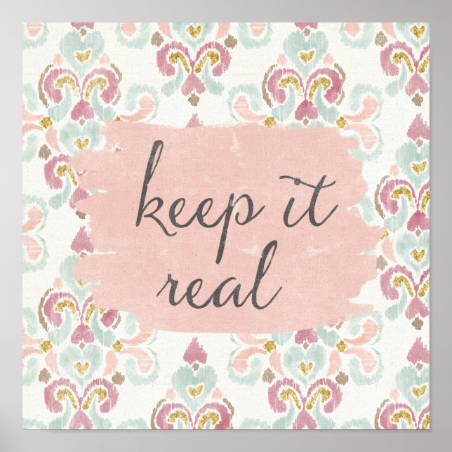 Póster Soft Deco III | Keep It Real (Frente)