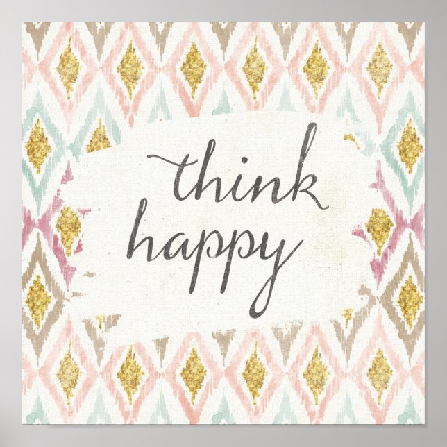 Póster Soft Deco V | Think Happy (Frente)