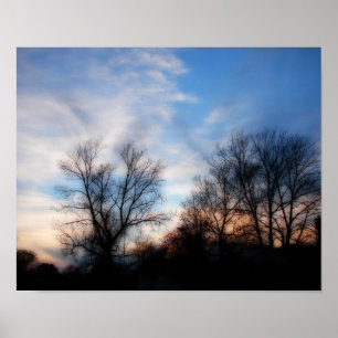 Póster Soft Focus Sunset Print