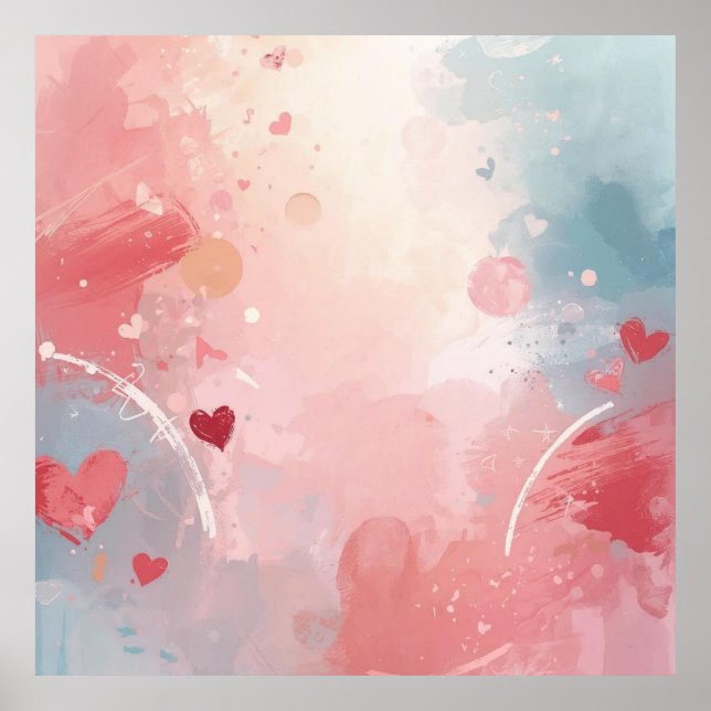 Póster Soft Heartscape (Frente)