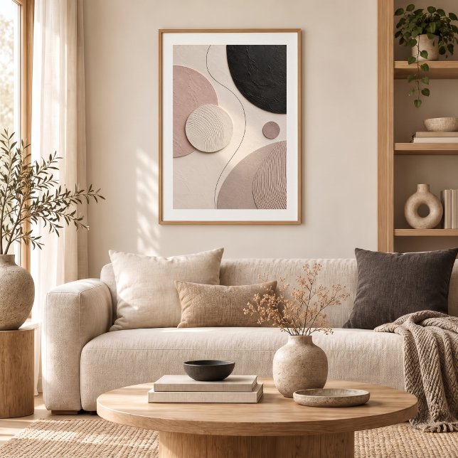 Póster Soft Orbit | Minimal Abstract Plaster Art Print (Subido por el creador)