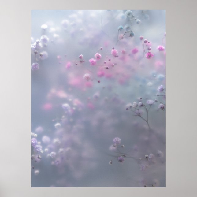 Póster Soft pastel flowers in dreamy blur  (Frente)
