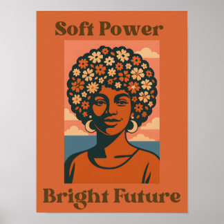 Póster Soft Power, Bright Future - Art Poster